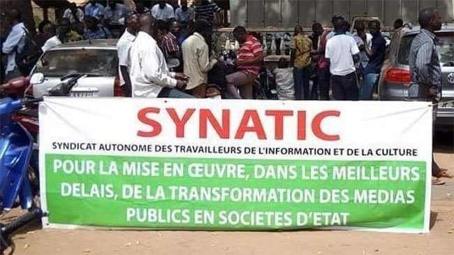 Médias public: le SYNATIC décrète un arrêt de travail jusqu’à nouvel ordre