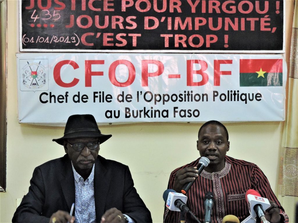 Massacre de Barga: c’est le mauvais traitement de l’affaire Yirgou par le pouvoir de Roch KABORE qui a fait le lit d’autres massacres selon l’Opposition