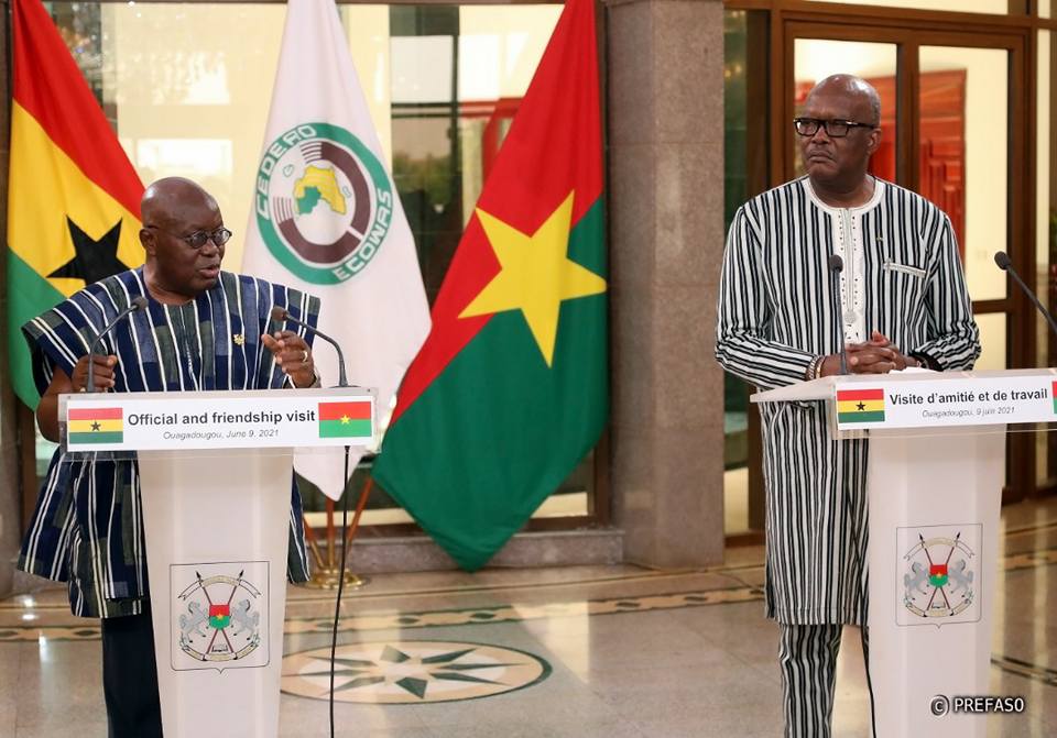 Visite du président ghanéen au Burkina : Nana Akufo-Addo exprime la solidarité de la CEDEAO et de son pays au peuple burkinabè