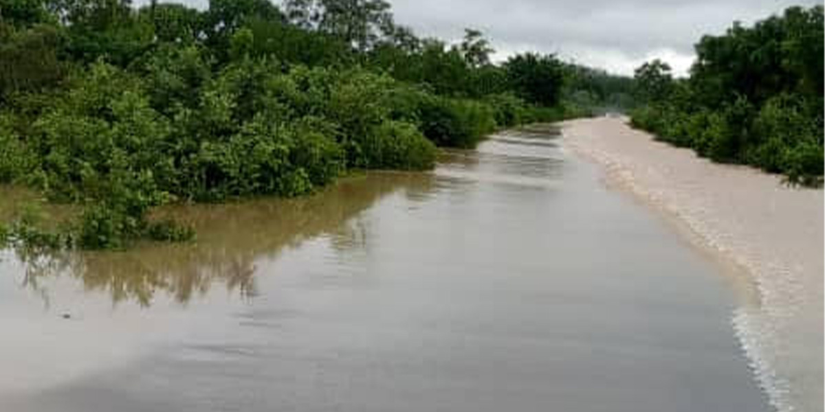 Burkina Faso : Inondation de la RN N°1 au Pont de Hérédougou