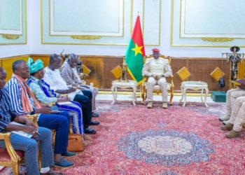 Le Président Ibrahim TRAORE reçoit les membres du Conseil d'orientation de la Commission de régulation des dysfonctionnements