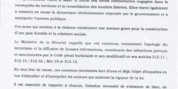 Contenus terroristes sur les réseaux sociaux : le gouvernement burkinabè met en garde