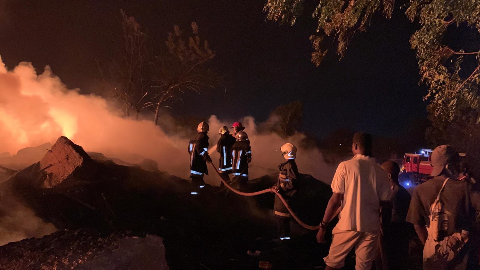 Incendie à Tanghin : un feu maîtrisé, mais des vies bouleversées