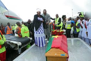 La dépouille mortuaire du président de l’Assemblée nationale…