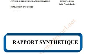 Burkina: voici le rapport d&rsquo;enquête sur le manquement…