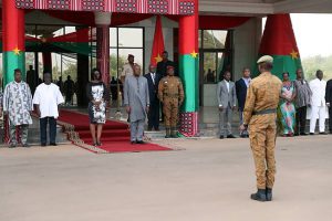 Montée des couleurs à la Présidence du Faso…