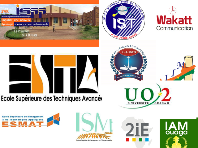 Enseignement supérieur privé : le classement des meilleures écoles au Burkina