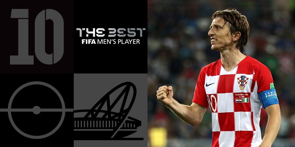 The Best FIFA Awards: Luka Modric meilleur joueur de l’année 2018