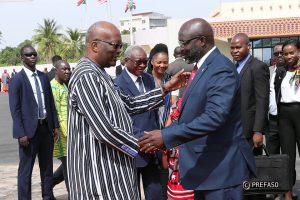 Diplomatie : Georges Weah est arrivé à Ouagadougou