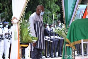 Hommage à Hamed Bakayoko : le Président du Faso s'incline sur la dépouille de Hamback