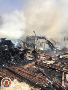 Ouagadougou: un entrepôt part en fumée