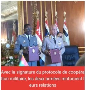 Coopération : Le BURKINA FASO et L’ÉGYPTE renforcent leur coopération militaire