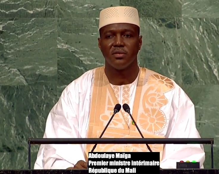 Mali -Assemblée générale de l’ONU l’intégralité du discours du Colonel Abdoulaye MAIGA.