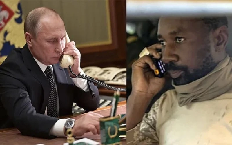 Vladimir Poutine et le colonel Assimi Goïta s’entretiennent par téléphone