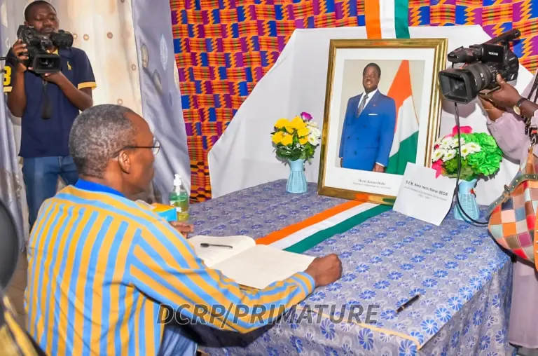 Le Premier ministre présente ses condoléances après le décès de Henri Konan Bédié