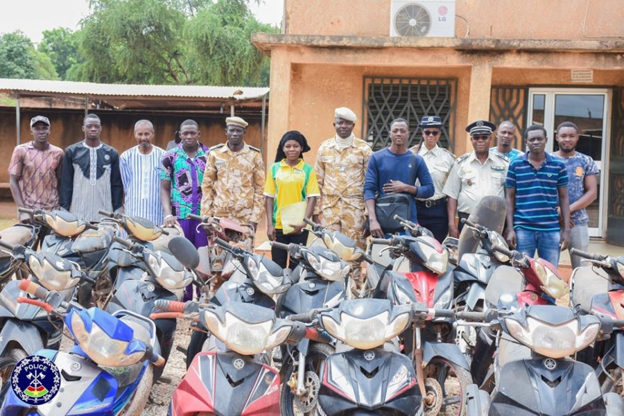 Ouagadougou: Une trentaine d’engins à deux roues volés retrouvés
