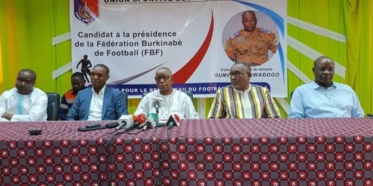 L’Union sportive des forces armées (USFA) a présenté son candidat à l’élection présidentielle de la Fédération burkinabè de football (FBF) le 12 juillet 2024 à Ouagadougou.