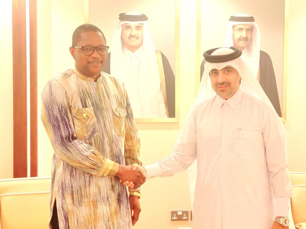 Avec le Directeur général du Fonds du Qatar pour le développement monsieur Fahad AL-SULAITI