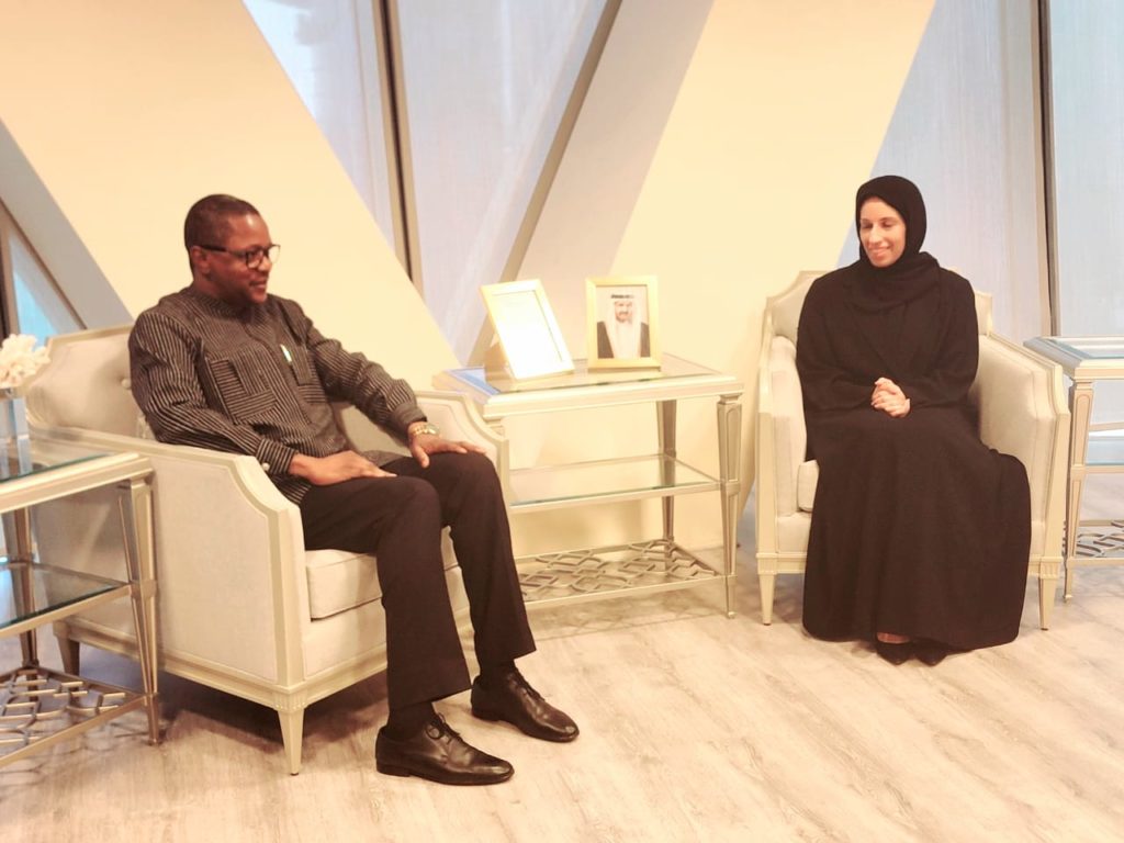 Echanges avec le ministre du Développement Social et de la Famille madame Buthaina bint Ali Al Jabr AL-NUAIMI