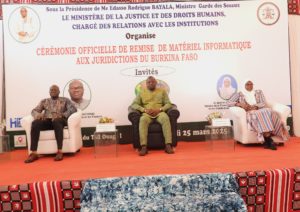 Renforcement des juridictions : 600 ordinateurs offerts pour moderniser le secteur judiciaire