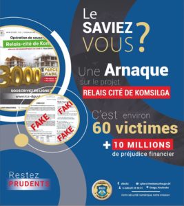 Opération Relais-Cité de Komsilga : attention aux nouvelles formes d’arnaques