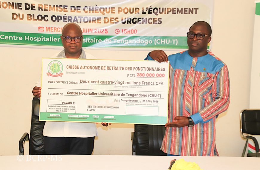 Renforcement des urgences chirurgicales : un appui majeur de 280 millions au CHU de Tengandogo