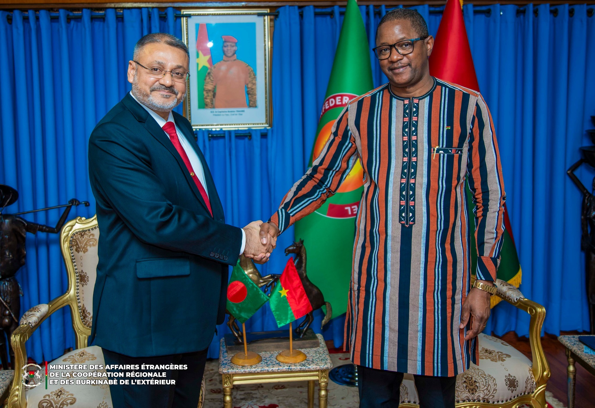 Coopération bilatérale : cinq nouveaux Ambassadeurs renforcent les liens diplomatiques du Burkina Faso