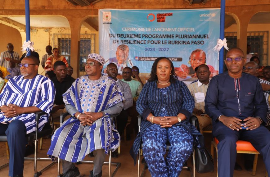 Éducation en situation d’urgence : lancement d’un nouveau programme de résilience au Burkina Faso
