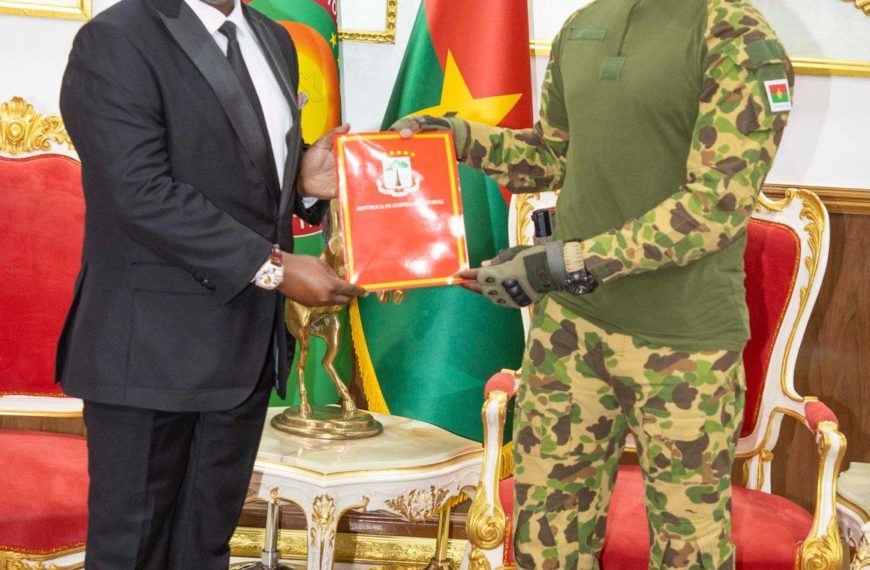 Coopération Guinée Équatoriale-Burkina Faso : Moïsés MBA NCHAMA accrédité à Ouagadougou