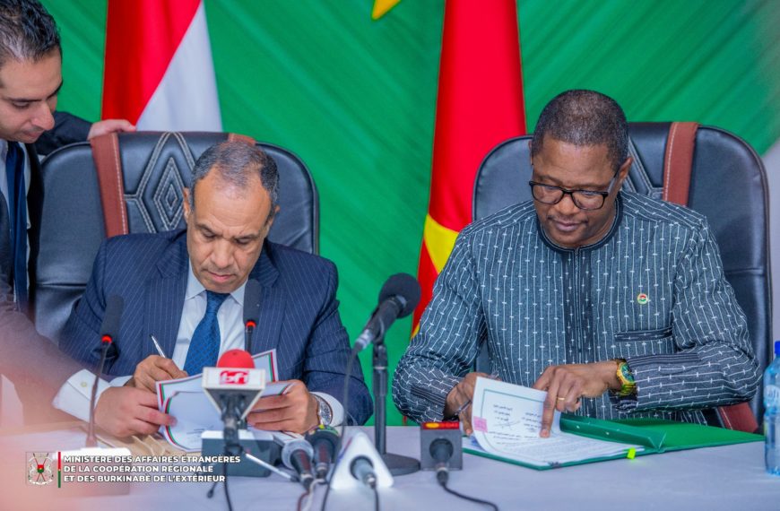 Coopération Burkina Faso-République Arabe d’Égypte : un Mémorandum d’entente pour renforcer les liens bilatéraux
