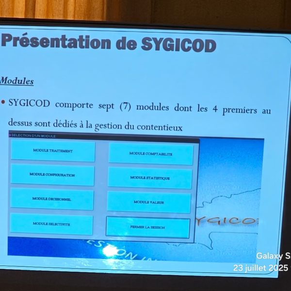 SYGICOD douane burkinabè : un pas décisif vers une gestion numérique du contentieux