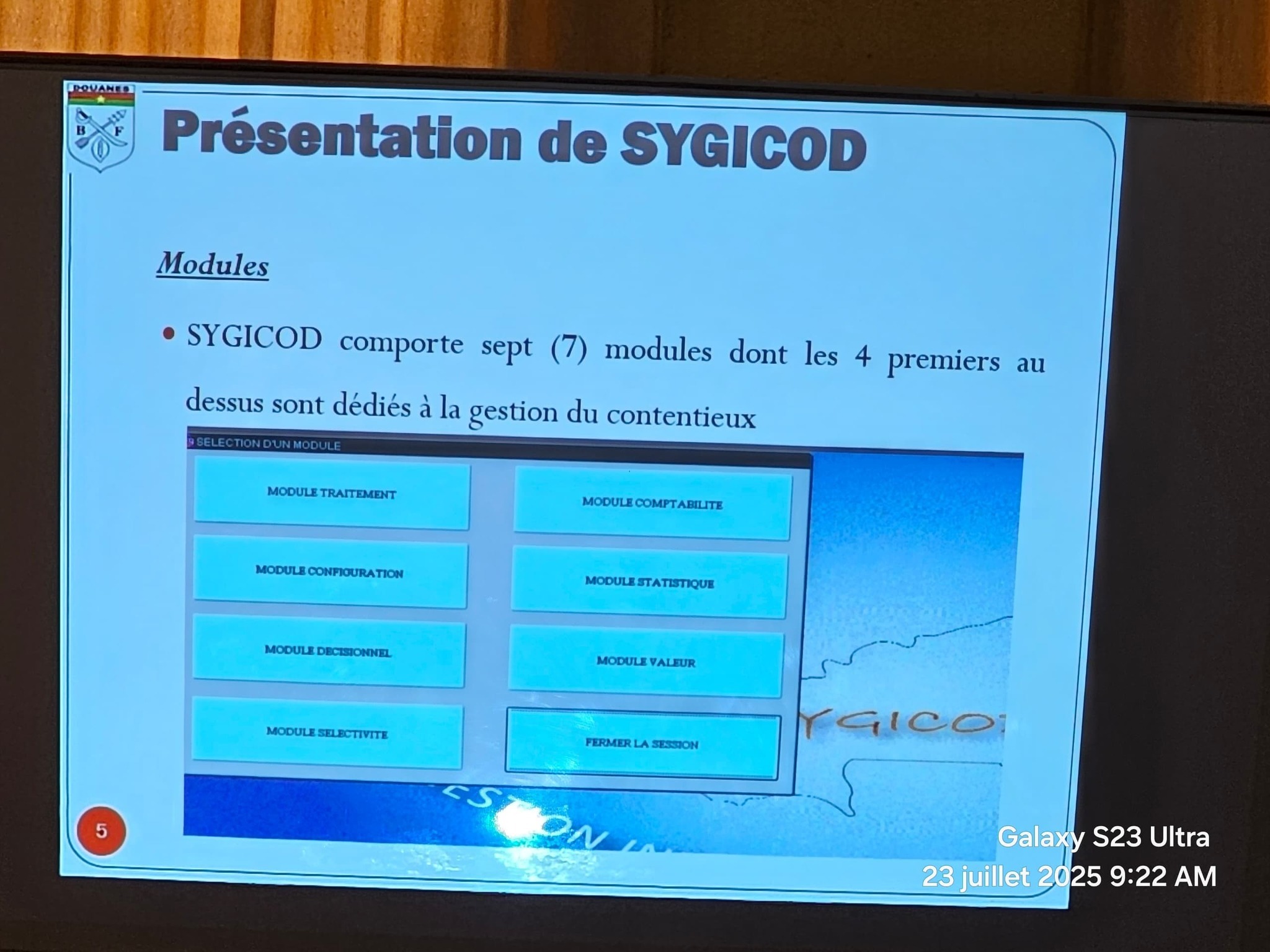 SYGICOD douane burkinabè : un pas décisif vers une gestion numérique du contentieux
