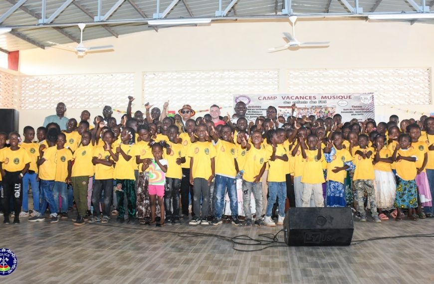 Camp Vacances Musique de la Police Nationale : Plus de 100 enfants des FDS formés à la musique et aux valeurs citoyennes