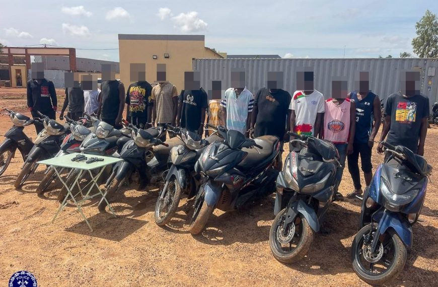 Lutte contre le grand banditisme : un réseau de malfaiteurs démantelé à Ouagadougou
