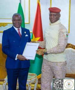 Audience du Président du Faso : le Congo exprime son soutien au Burkina Faso