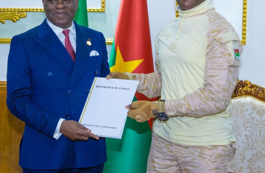 Audience du Président du Faso : le Congo exprime son soutien au Burkina Faso