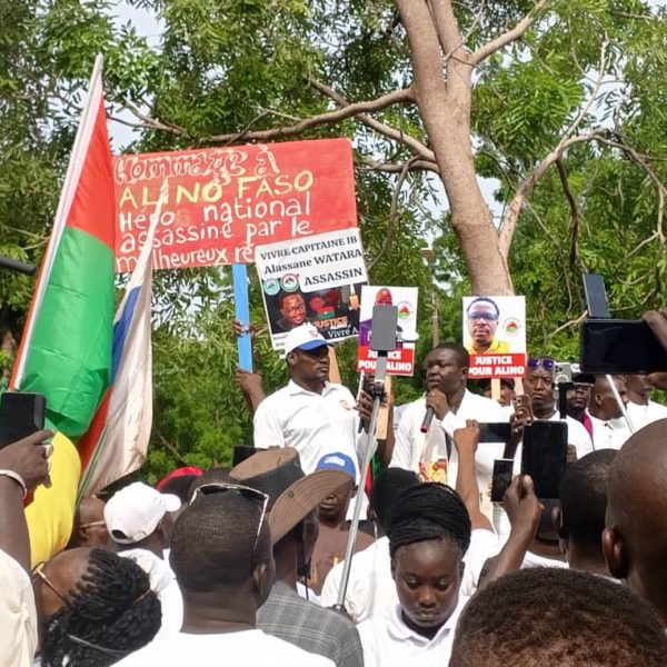 Affaire Alino Faso : la manifestation citoyenne exige justice et vérité à Ouagadougou