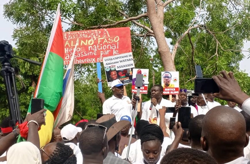 Affaire Alino Faso : la manifestation citoyenne exige justice et vérité à Ouagadougou