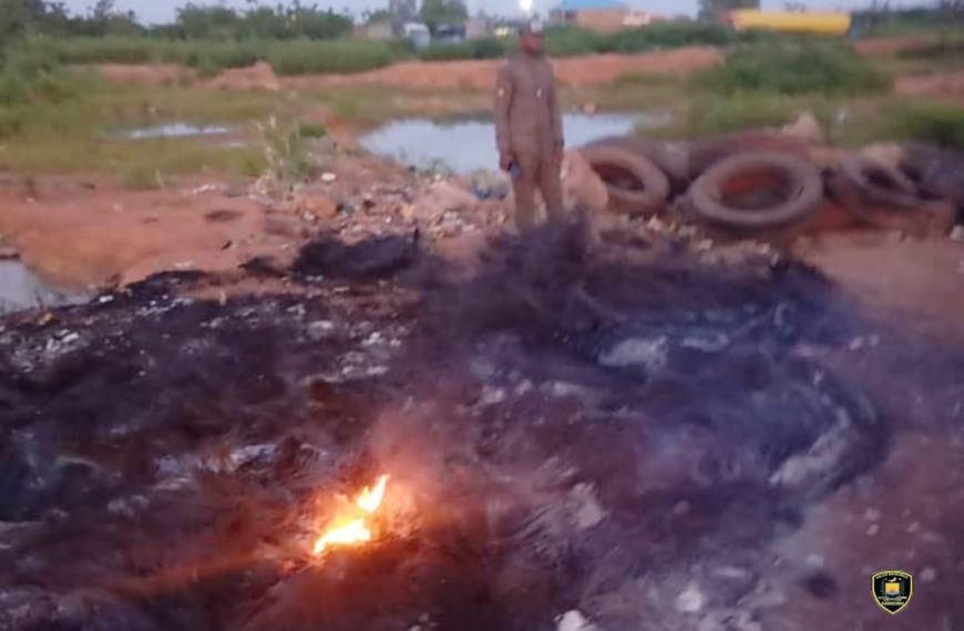 Pollution atmosphérique à Rimkiéta