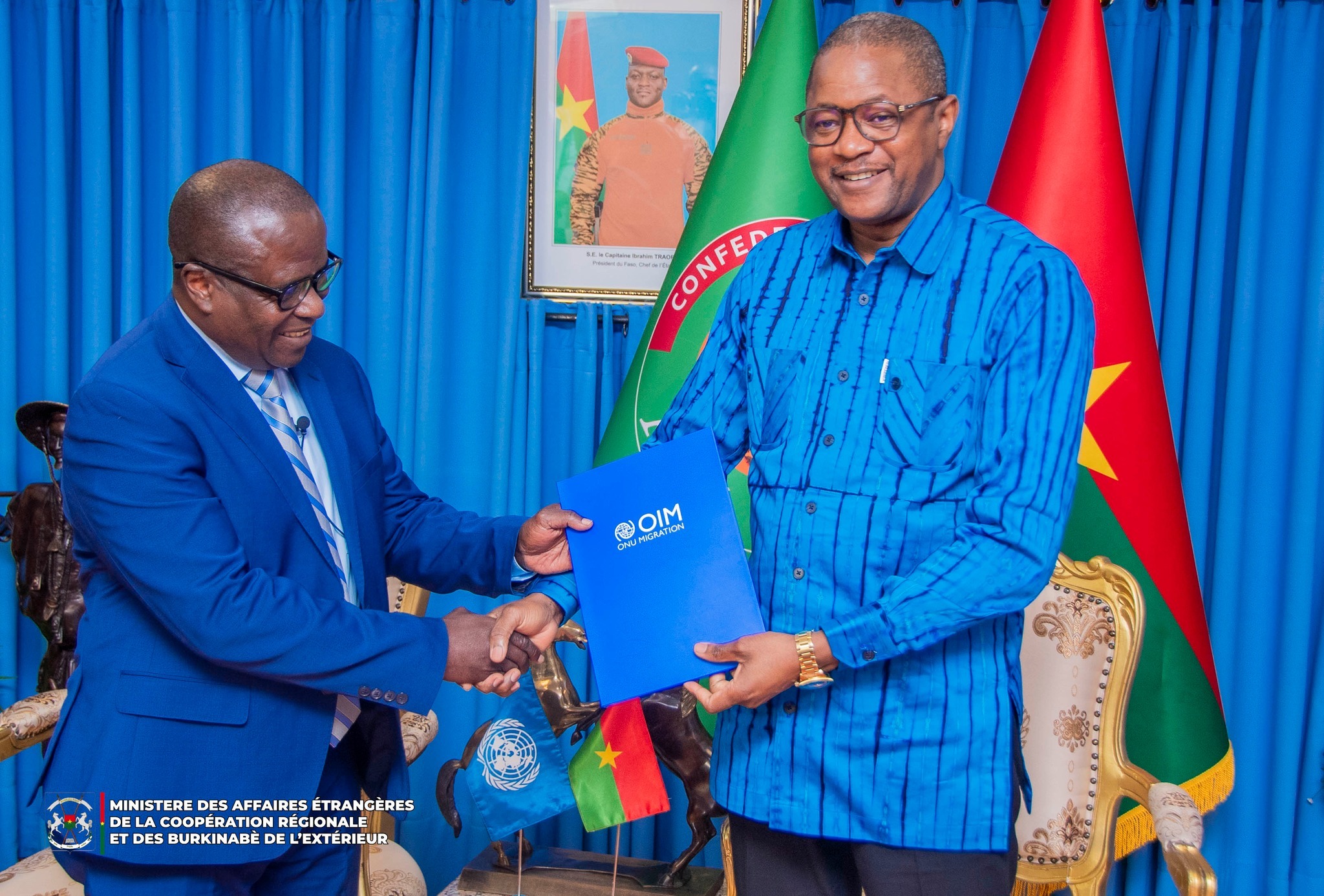 Coopération multilatérale : deux nouveaux responsables onusiens reçus par le ministre burkinabè