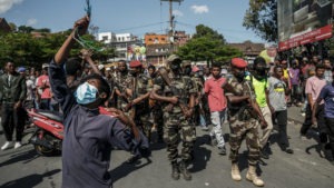 Militaires malgaches manifestants