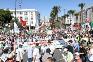 Des milliers de Marocains soutiennent le peuple palestinien