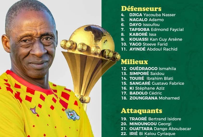 Étalons Burkina Faso CAN 2025 : la liste officielle dévoilée par Brama Traoré
