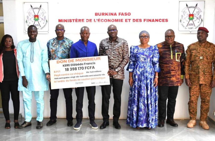 Diébédo Francis Kéré reverse 18 millions F CFA au FSP