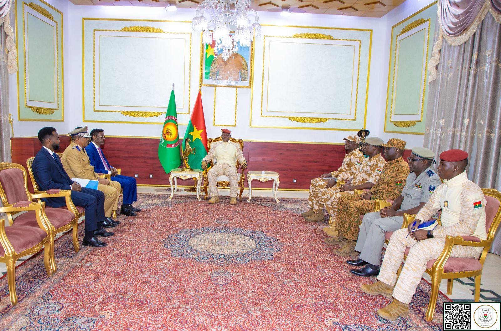Le Capitaine Ibrahim TRAORÉ reçoit le ministre somalien de la sécurité intérieure