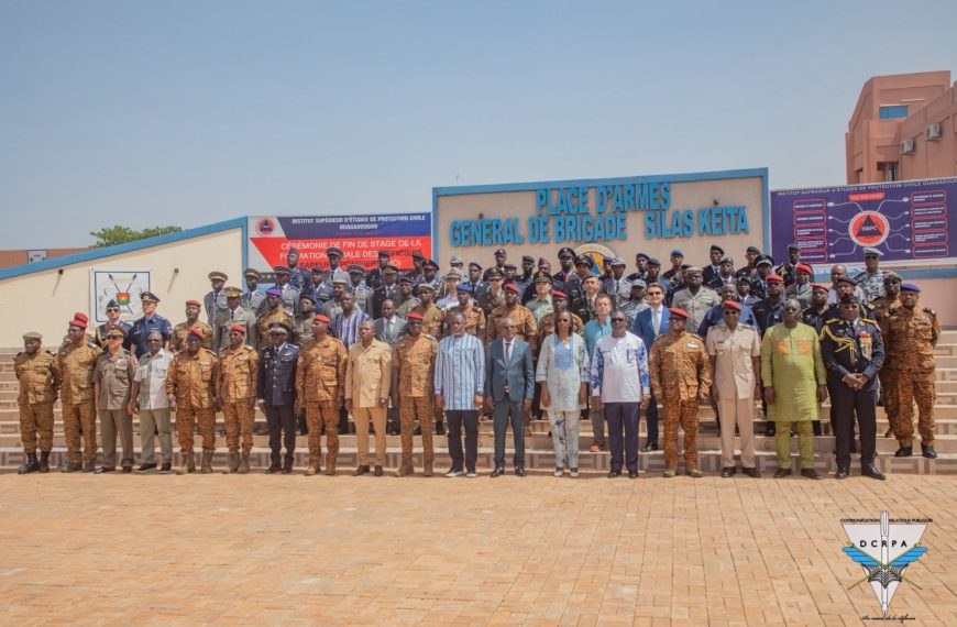 Sapeurs-pompiers au Burkina : fin de stage à l'ISEPC