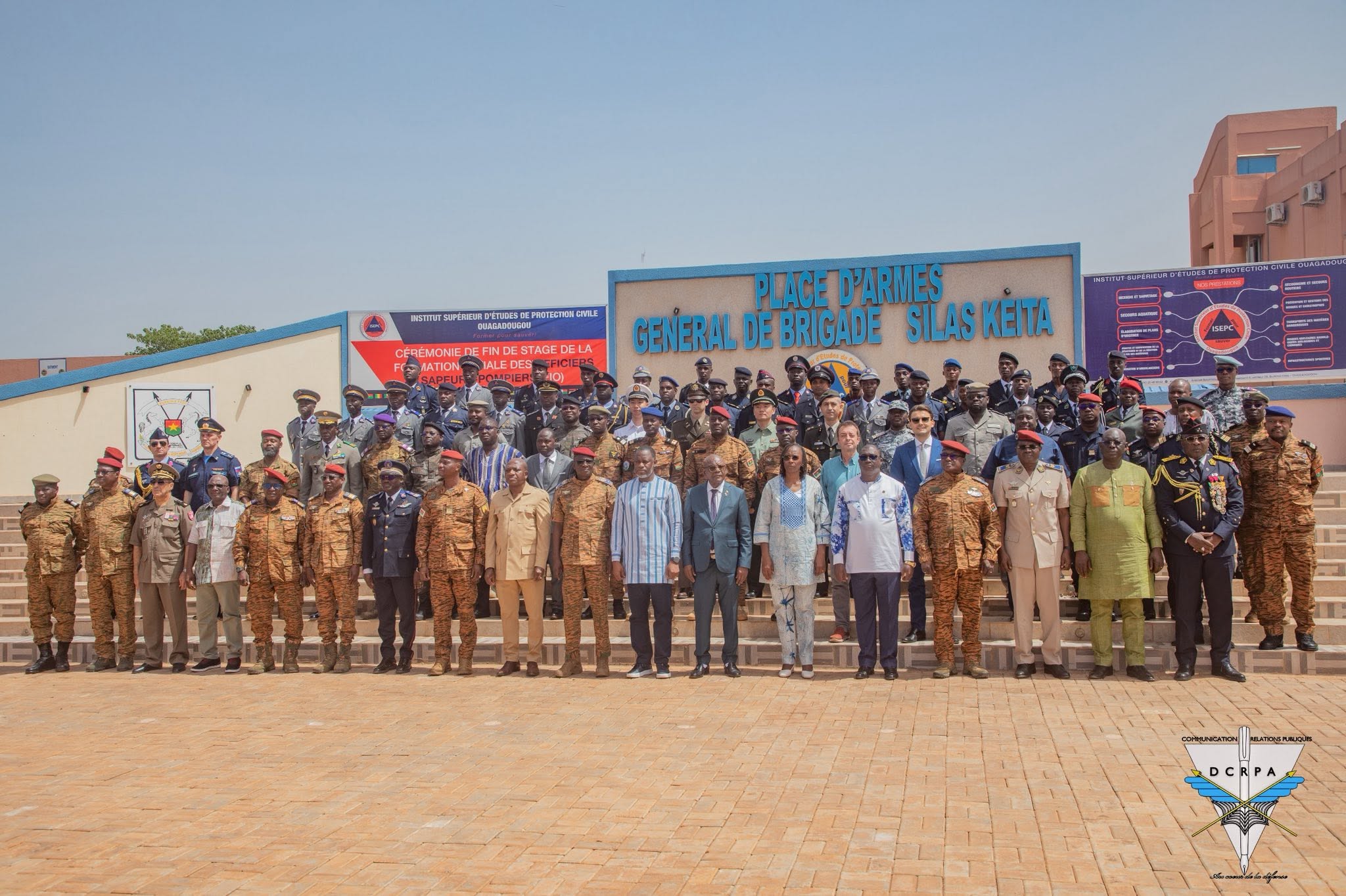 Sapeurs-pompiers au Burkina : fin de stage à l'ISEPC