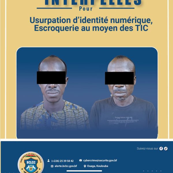 Lutte contre la cybercriminalité : 02 présumés cyber-escrocs dans les mailles de la BCLCC !