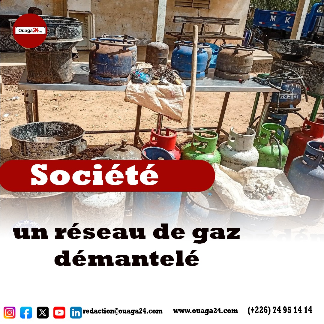 Police Nationale du Burkina : un réseau de gaz démantelé